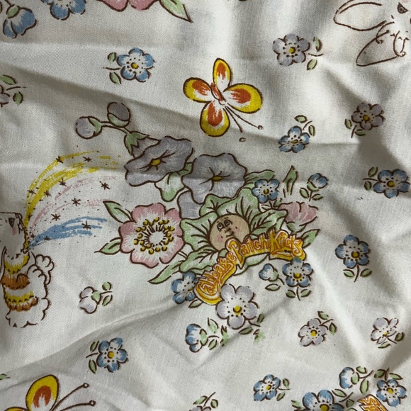 Cabbage patch kids twin bed sheet, fitted sheet and one pillow case 1983 - Picture 3 of 4